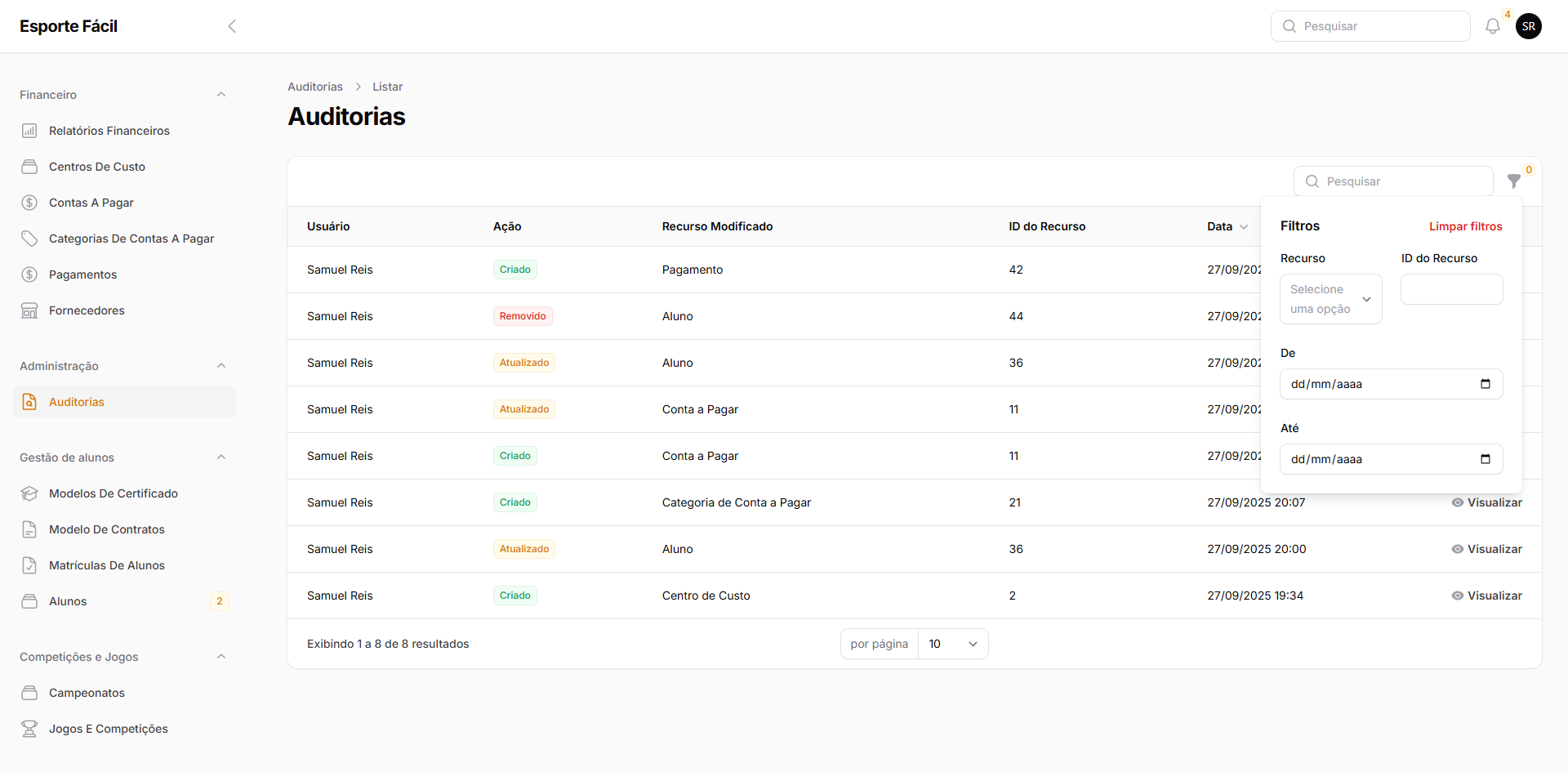 Entendendo o Módulo de Auditoria: O Detetive do Seu Sistema
